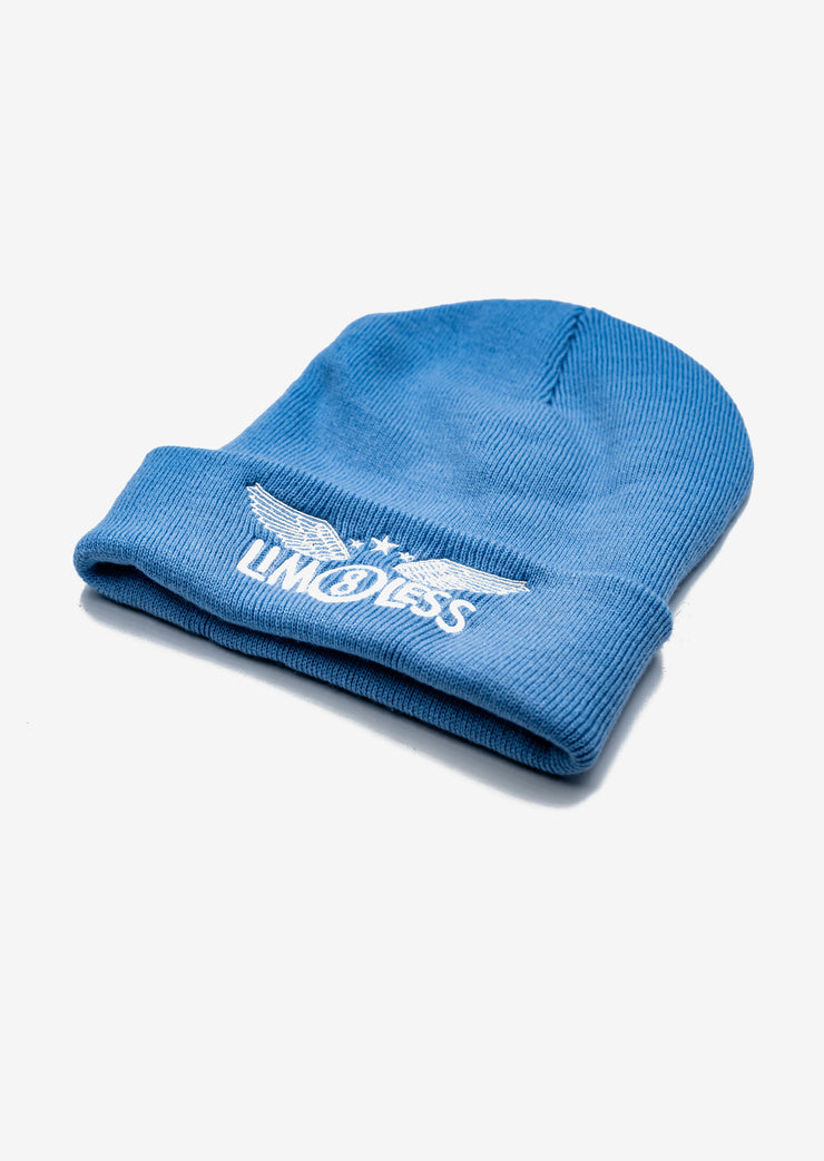 LIM8LESS Baby Blue Beanie