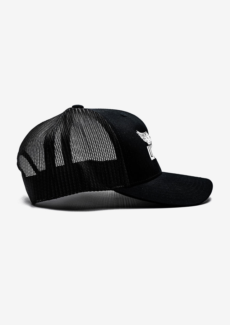 LIM8LESS Black Trucker Snapback