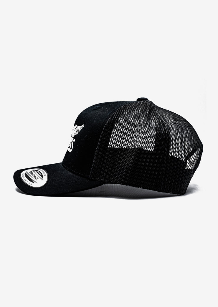 LIM8LESS Black Trucker Snapback