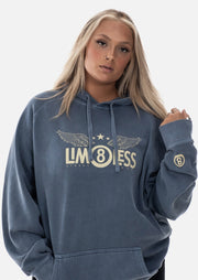 LIM8LESS Faded Blue Hoodie