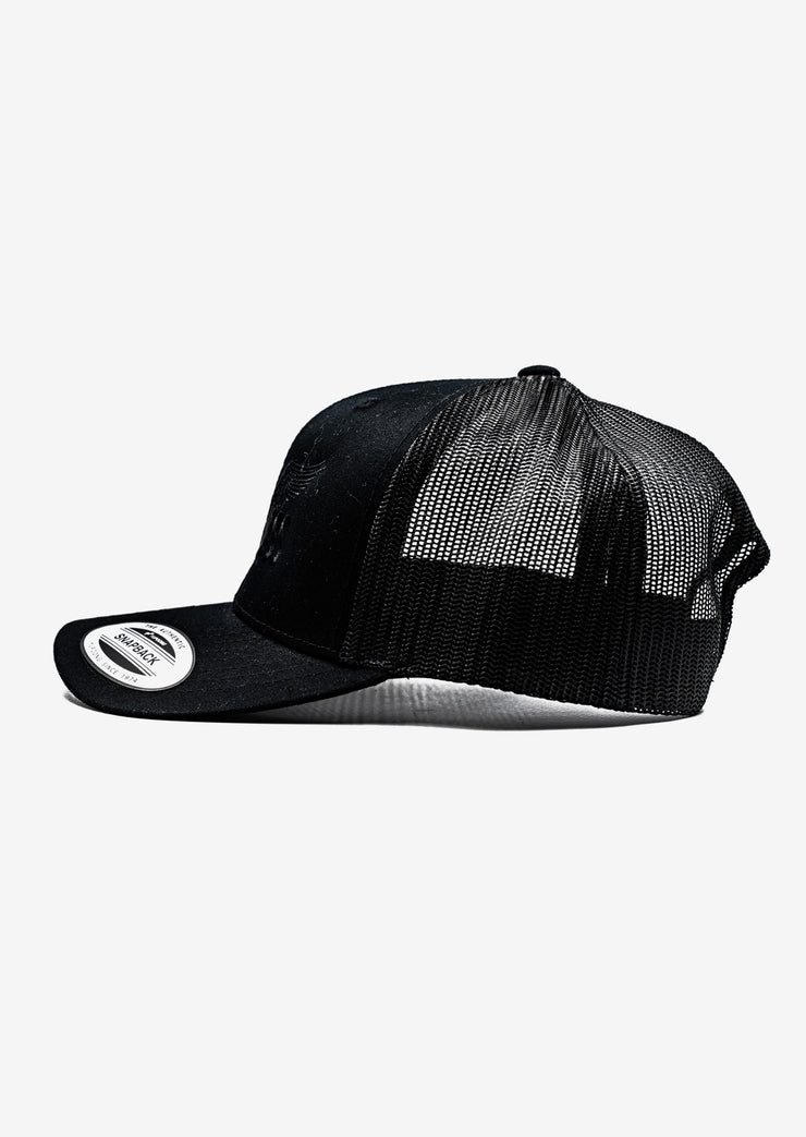 LIM8LESS Double Black Trucker Snapback