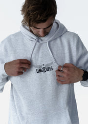 LIM8LESS Element Grey Marle Hoodie