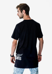 LIM8LESS Original Black Tall Tee (Semi-Cut)