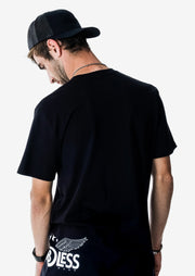 LIM8LESS Original Black Tall Tee (Semi-Cut)