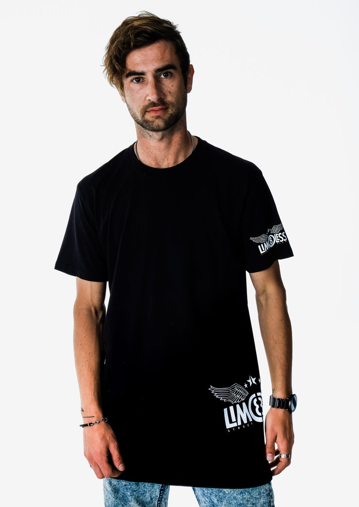 LIM8LESS Original Black Tall Tee