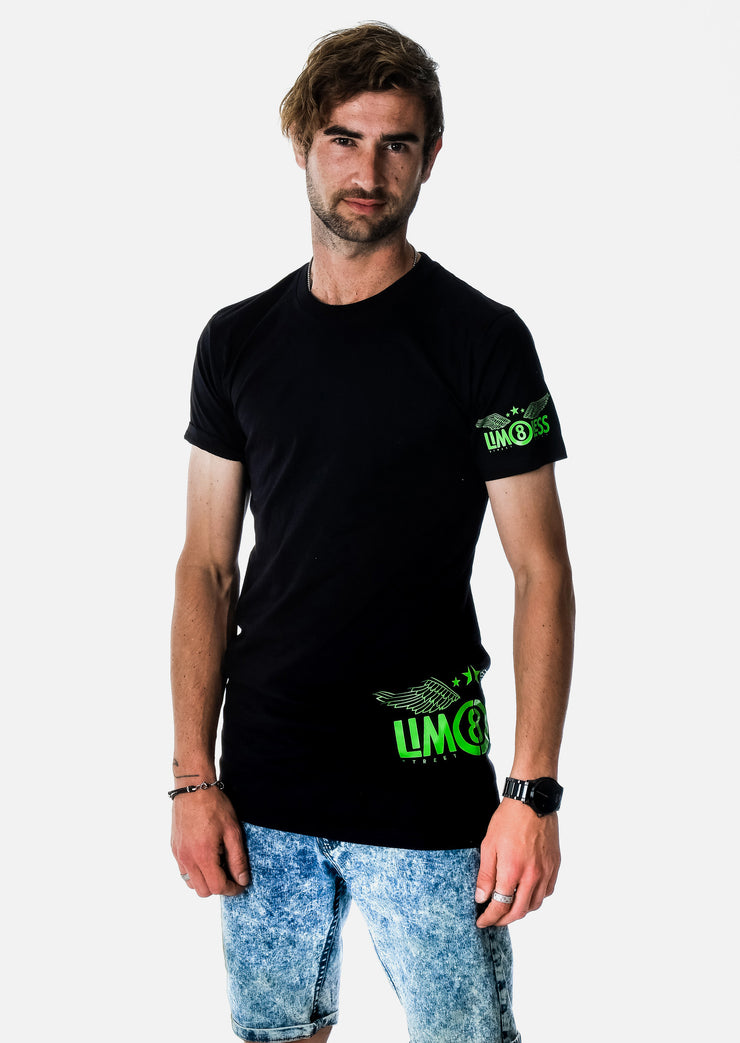 LIM8LESS Original Neon Black Tall Tee